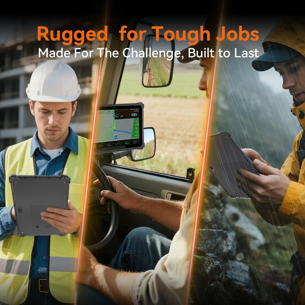 TABLET INDUSTRIAL T10W-2D | Windows Pro 10.1" | ESCÁNER 2D Integrado | ERP, Almacén, Obra
