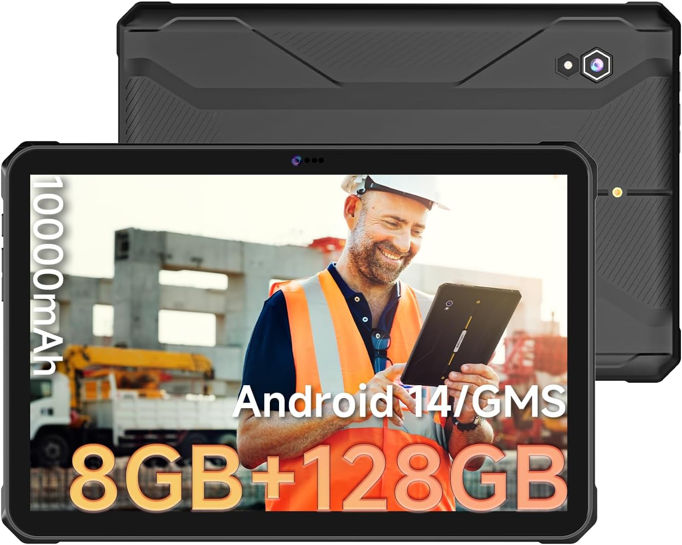 TABLET RESISTENTE T1 MAX | ANDROID 14 | 10.95" FHD | 10000mAh | 8GB+128GB