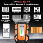 ESCÁNER INDUSTRIAL KUIIYER 1D/2D | Lector de Códigos QR/Barras Reforzado | ALMACÉN y LOGÍSTICA