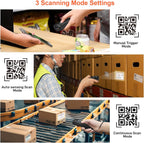 MINI ESCÁNER BLUETOOTH 1D/2D KUIIYER | Lector QR de Bolsillo | Móvil, Tablet, Inventario Rápido