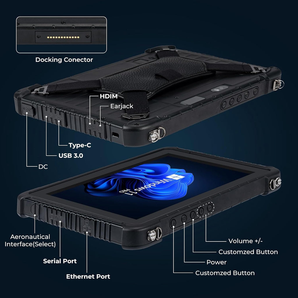 TABLET INDUSTRIAL MUNBYN IRT08 | 8" Pulgadas, Reforzada y Resistente IP67 | LOGÍSTICA y CAMPO