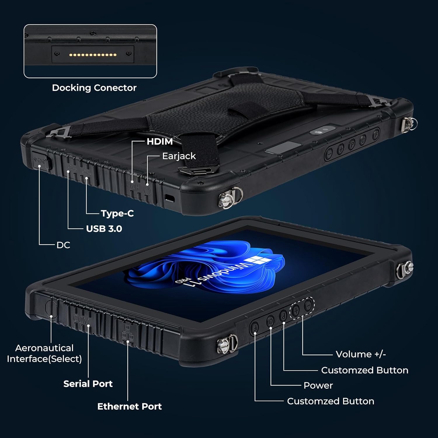 TABLET INDUSTRIAL MUNBYN IRT08 | 8" Pulgadas, Reforzada y Resistente IP67 | LOGÍSTICA y CAMPO