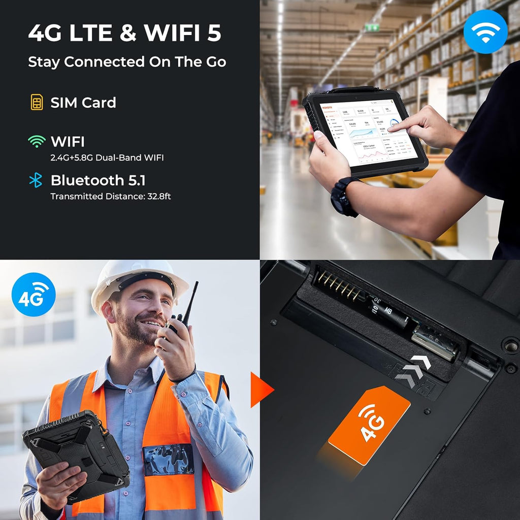 TABLET INDUSTRIAL MUNBYN IRT08 | 8" Pulgadas, Reforzada y Resistente IP67 | LOGÍSTICA y CAMPO