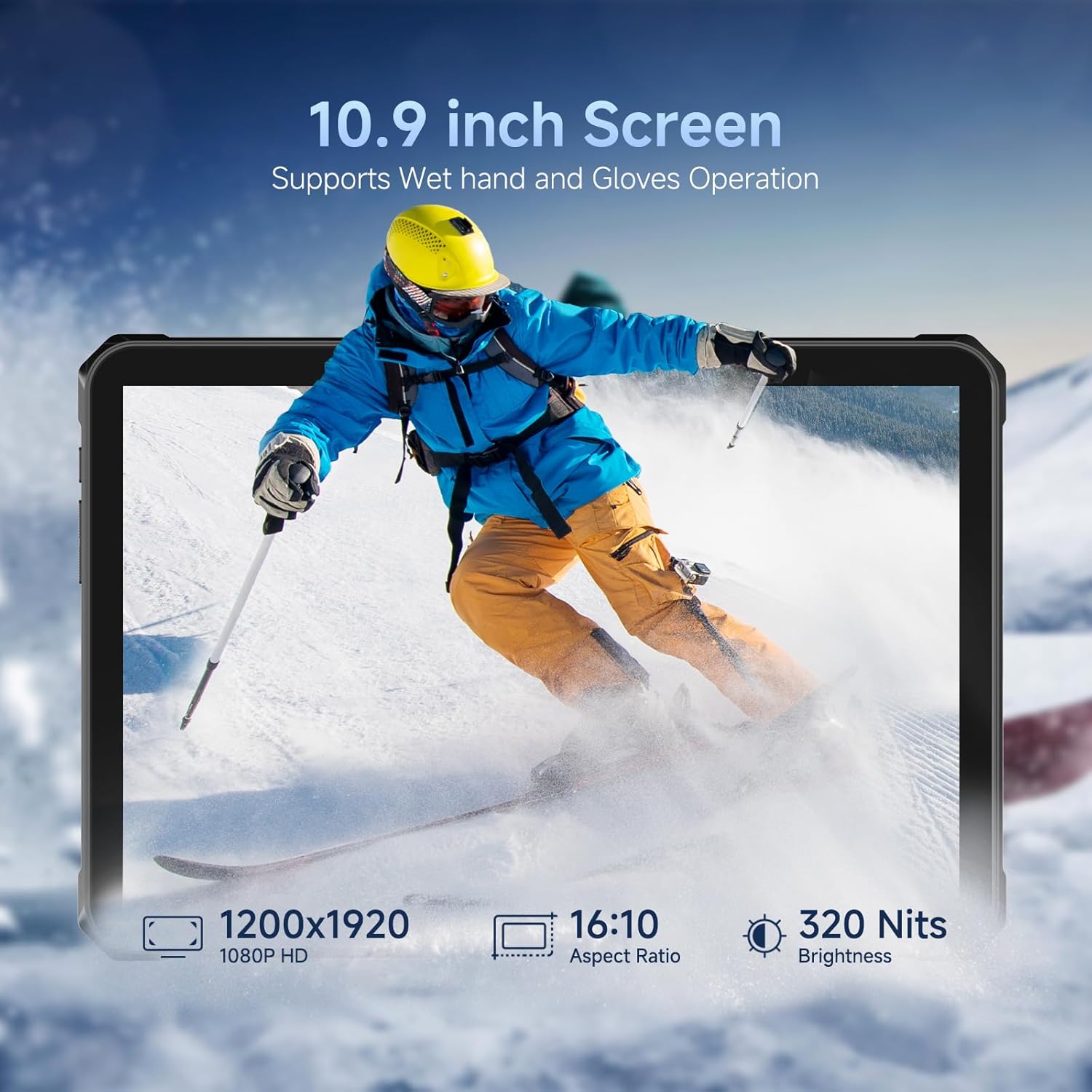 TABLET RESISTENTE T1 MAX | ANDROID 14 | 10.95" FHD | 10000mAh | 8GB+128GB