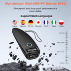 MINI ESCÁNER BLUETOOTH 1D/2D KUIIYER | Lector QR de Bolsillo | Móvil, Tablet, Inventario Rápido