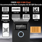 MINI ESCÁNER BLUETOOTH 1D/2D KUIIYER | Lector QR de Bolsillo | Móvil, Tablet, Inventario Rápido