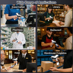 ESCANER KUIIYER 1D/QR/2D | Lector de Códigos de Barras Inalámbrico | POS - Inventario - Tienda